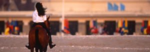 Balade à cheval sur la plage de Deauville