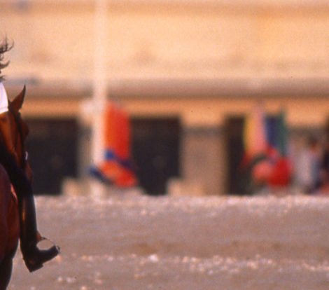 Balade à cheval sur la plage de Deauville