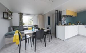 Séjour du Mobil-home Prestige 3 chambres